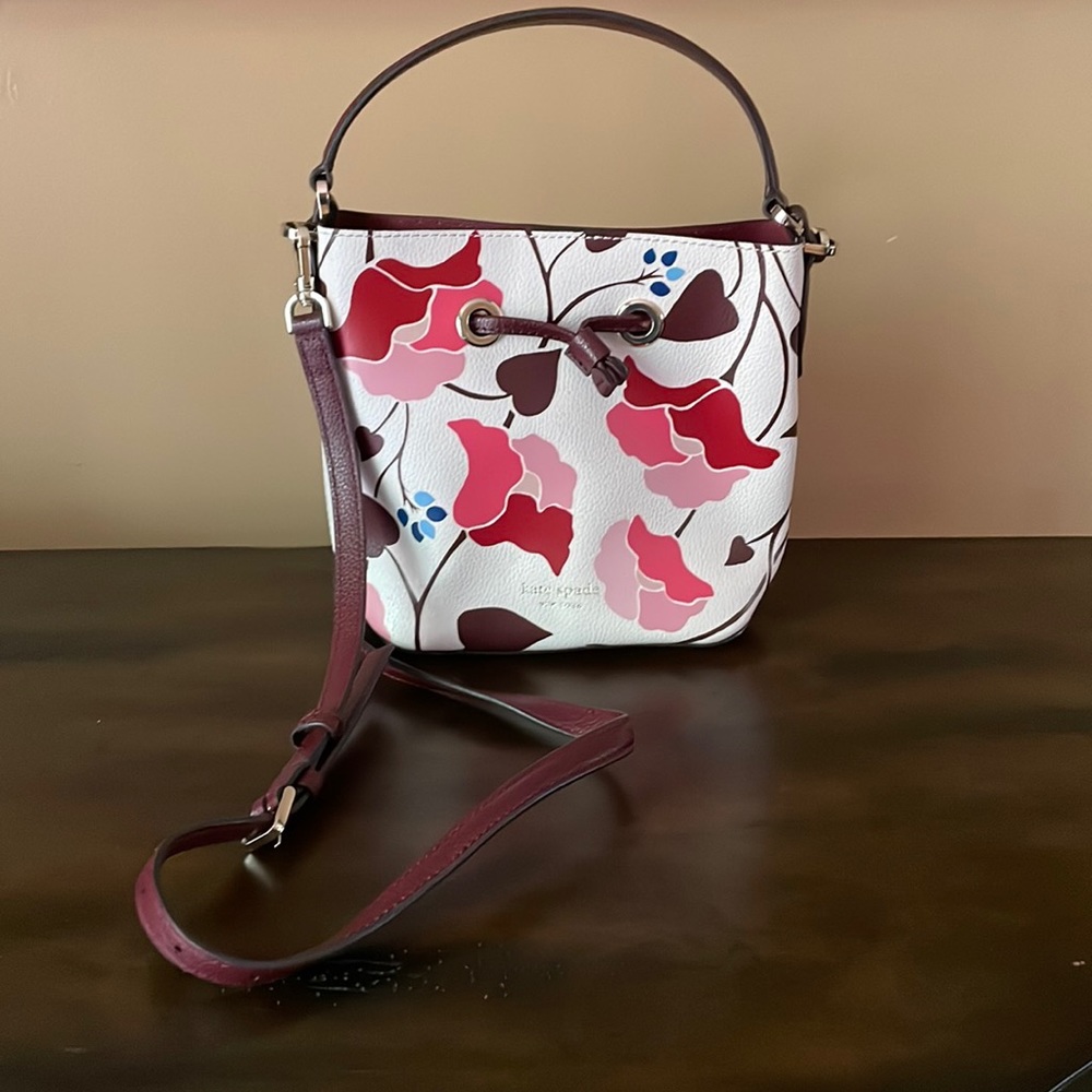 Kate Spade Floral Bucket Bag